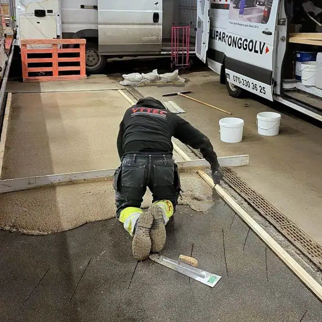 Betongslipningsprocess